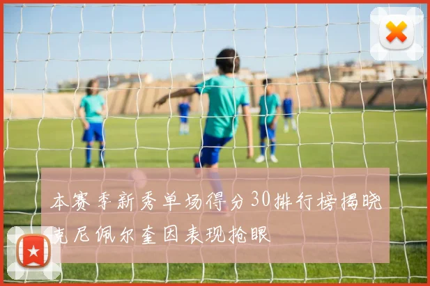 本赛季新秀单场得分30排行榜揭晓克尼佩尔奎因表现抢眼